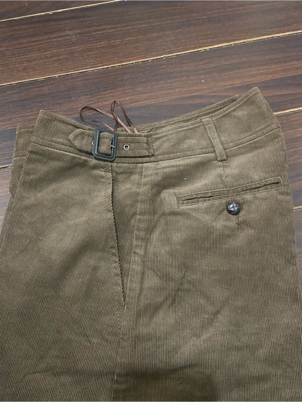 New Women’s ! Brown Corduroy / Crop Pant Sz: 4